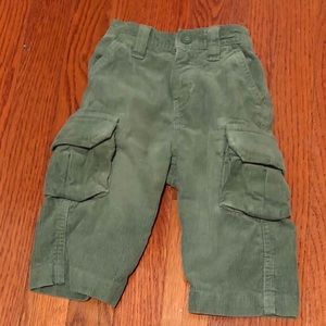 boy 12m green polo Ralph Lauren corduroy pants